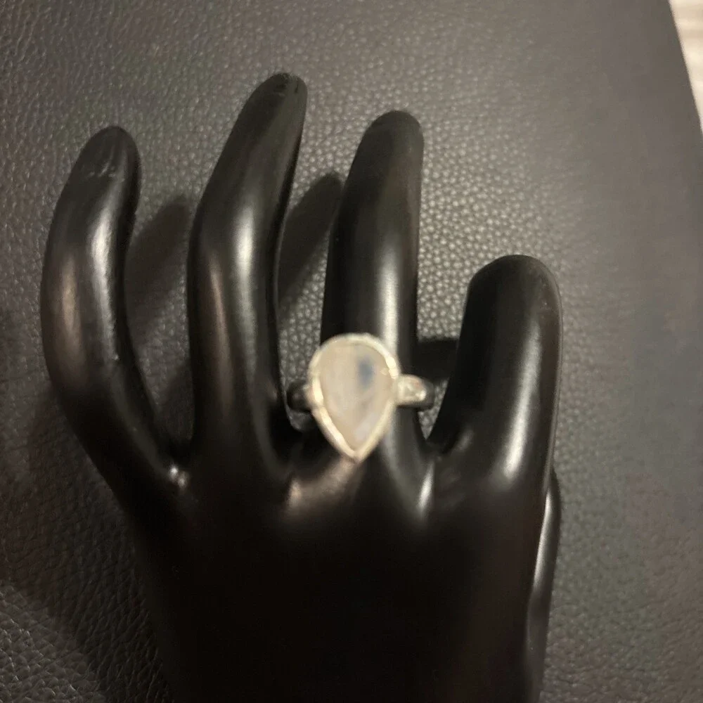 Sterling Silver 925 Moonstone Chunky Ring 5.92grams Sz 8